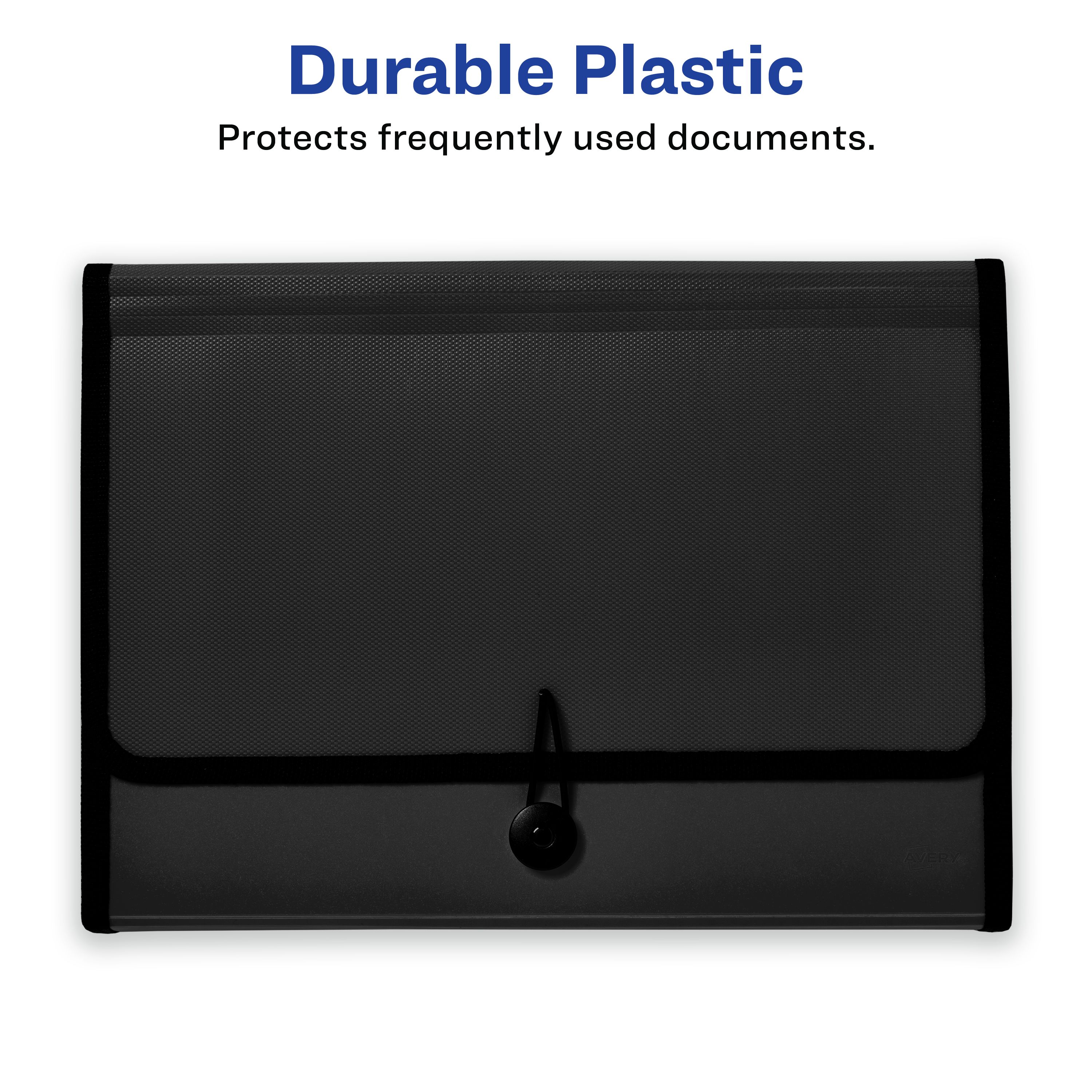 Expanding File Folder, 13-Pocket, Black 73553 | Avery